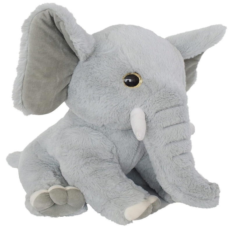 Mirada 45 cm Elephant with Glitter Eye Soft Toy - Grey