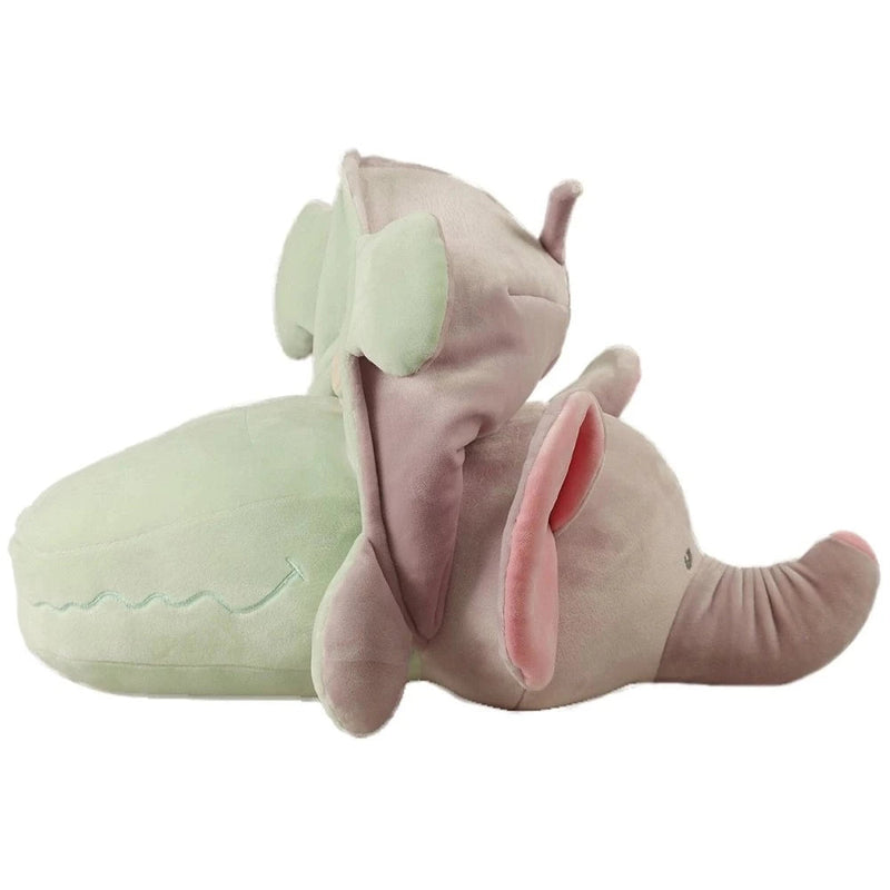 Mirada 45cm Super Soft Reversible Elephant & Crocodile