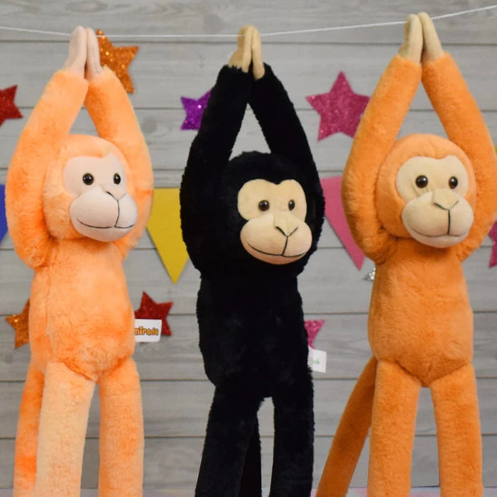 Mirada 52cm Hanging Monkey Soft Toy - Tie Dye Orange-Soft Toy-Mirada-Toycra