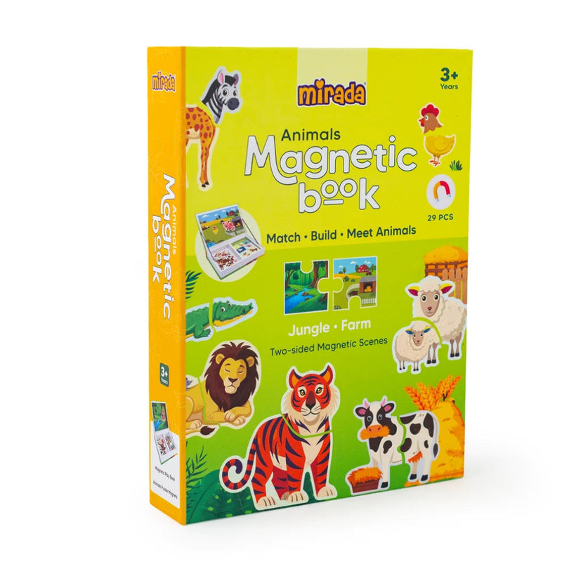 Mirada Animals Magnetic Book - Match, Build And Meet Animals