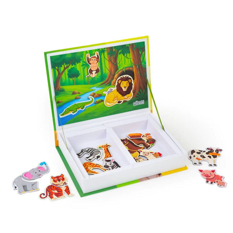 Mirada Animals Magnetic Book - Match, Build And Meet Animals