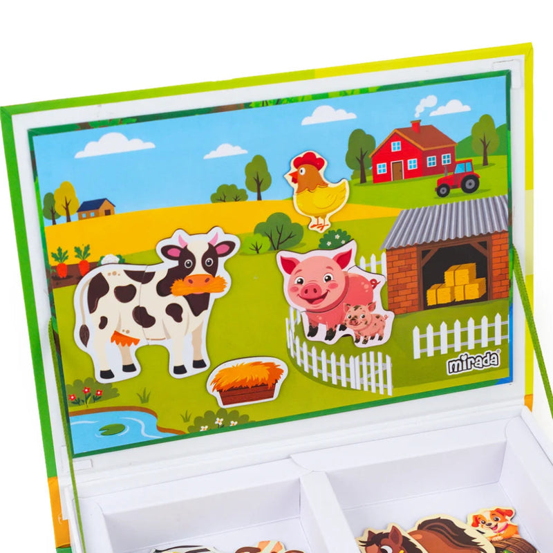 Mirada Animals Magnetic Book - Match, Build And Meet Animals