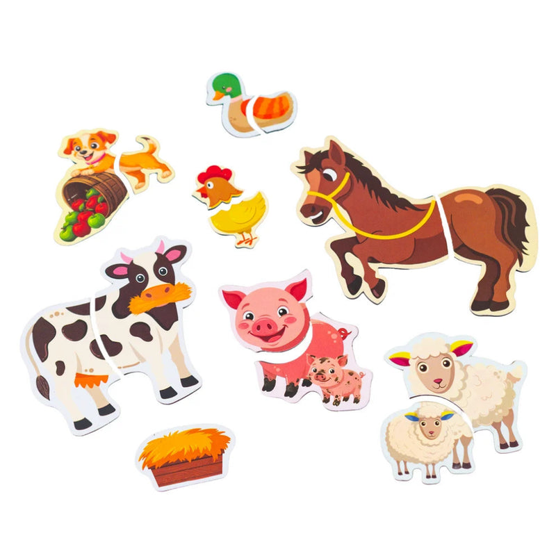 Mirada Animals Magnetic Book - Match, Build And Meet Animals