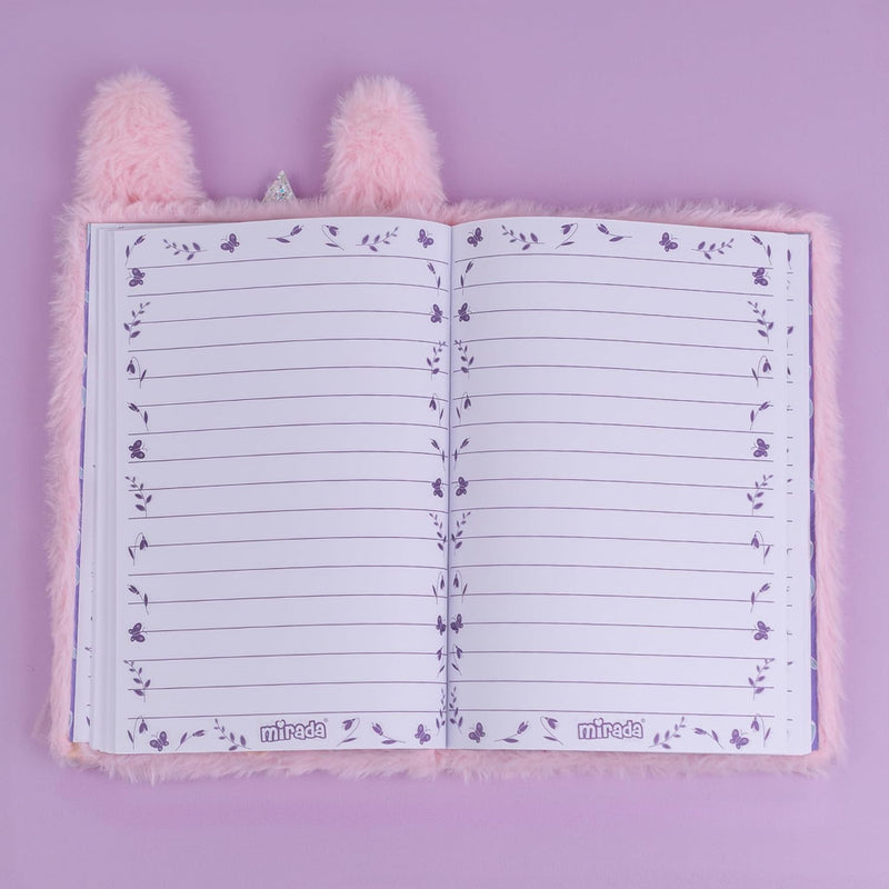 Mirada Bunny Princess Plush Notebook