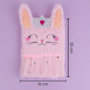 Mirada Bunny Princess Plush Notebook