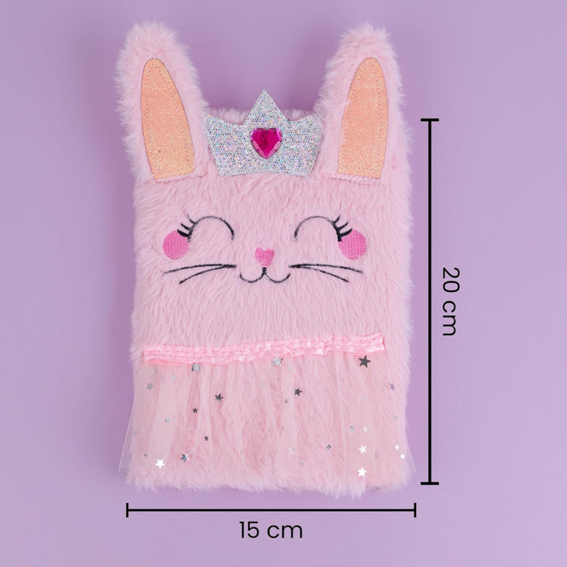 Mirada Bunny Princess Plush Notebook