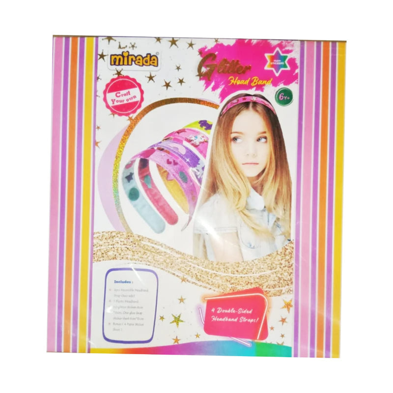 Mirada Craft Your Own Glitter Head Band | Multicolor