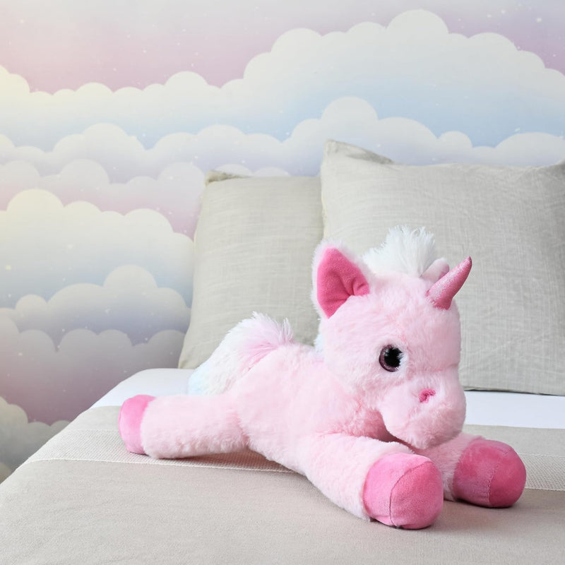 Mirada Floppy Unicorn Soft Toy 40 Cm -Pink
