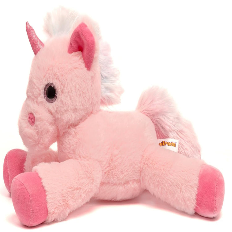 Mirada Floppy Unicorn Soft Toy 40 Cm -Pink