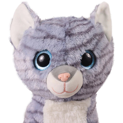 Mirada Glitter Eye Cat Soft Toy- 25 cm-Soft Toy-Mirada-Toycra