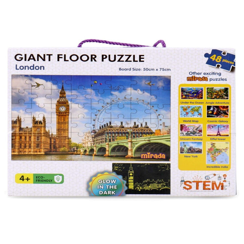 Mirada Glow In The Dark Giant Floor Puzzle - 48 Pieces