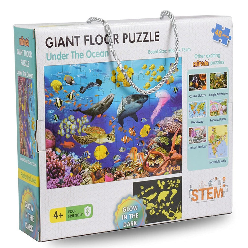 Mirada Glow In The Dark Giant Floor Puzzle - 48 Pieces