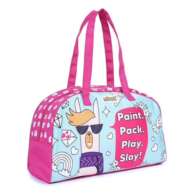 Mirada Llama Fun Duffle Soft Plush Bag