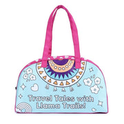 Mirada Llama Fun Duffle Soft Plush Bag