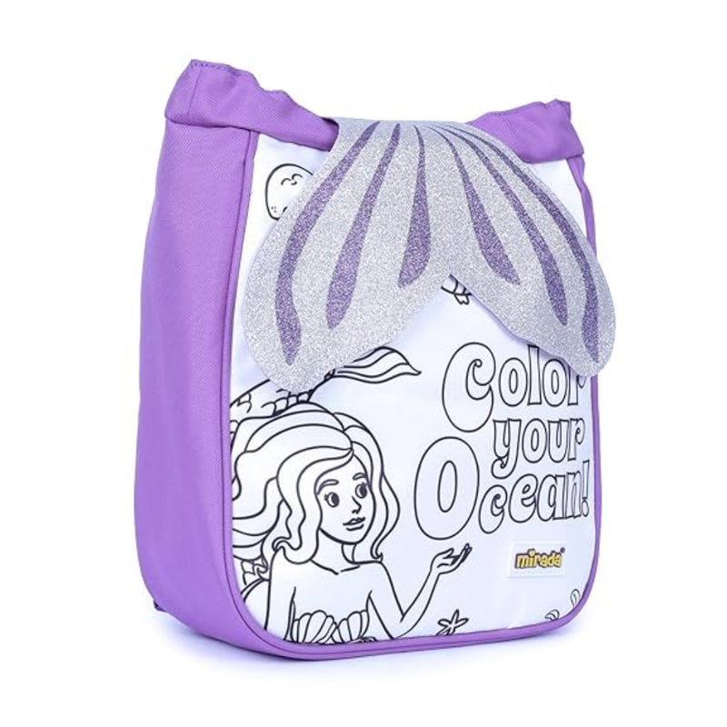 Mirada Mermaid Drawstring Sack Soft Plush Bag