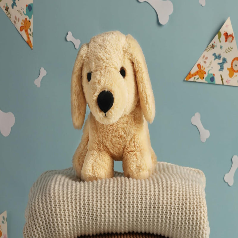 Mirada Mini Beige Labrador Standing Dog Soft Toy