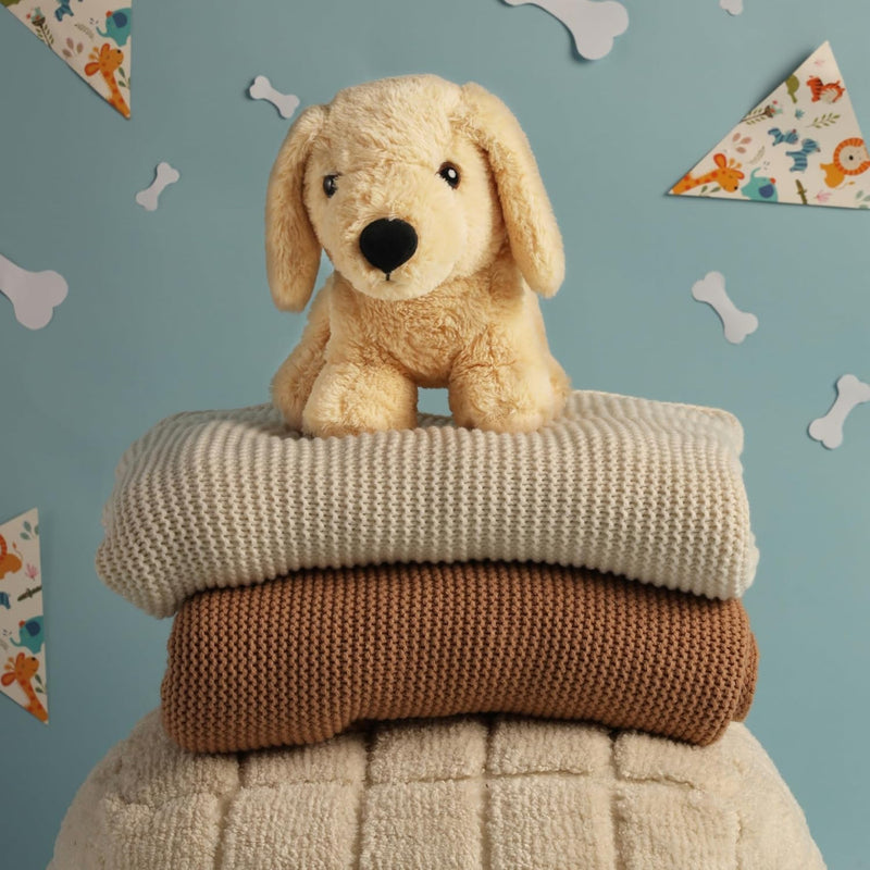 Mirada Mini Beige Labrador Standing Dog Soft Toy