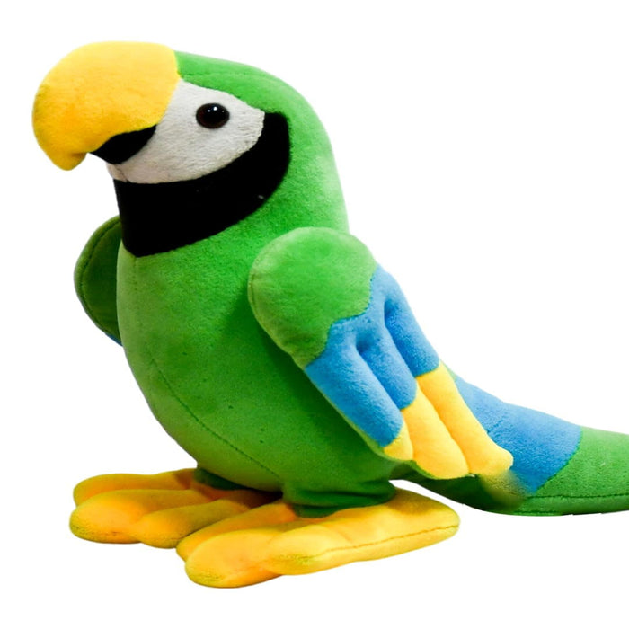 Mirada Parrot Soft Toy - 21 Cm - Green-Soft Toy-Mirada-Toycra