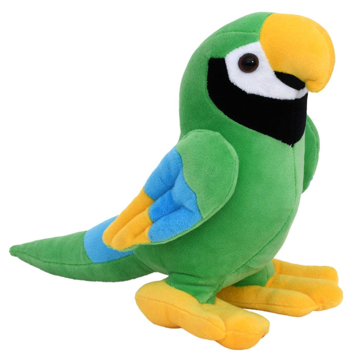 Mirada Parrot Soft Toy - 21 Cm - Green-Soft Toy-Mirada-Toycra