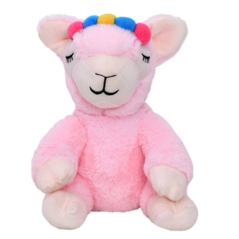 Mirada Pink Cute Plush Llama Coin Bank Stuffed Soft Toy - 25 Cm