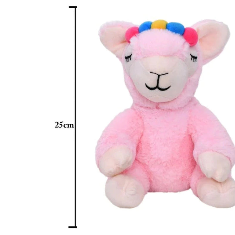 Mirada Pink Cute Plush Llama Coin Bank Stuffed Soft Toy - 25 Cm