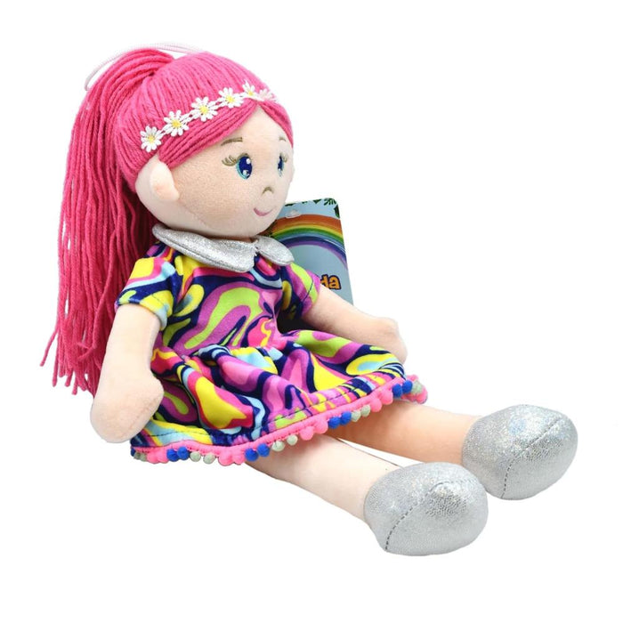 Mirada Rosa Doll 38cm -Purple Dress-Soft Toy-Mirada-Toycra