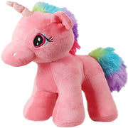 Mirada Standing Unicorn With Glitter Horn -Coral (29cm)