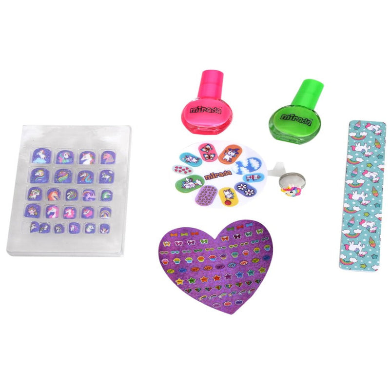 Mirada Unicorn Nail Salon Nail Art Kit for Girl
