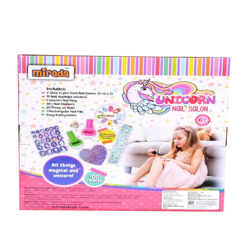 Mirada Unicorn Nail Salon Nail Art Kit for Girl