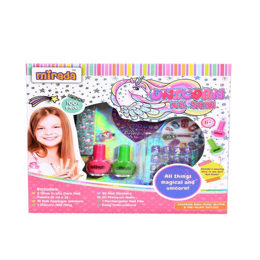 Mirada Unicorn Nail Salon Nail Art Kit for Girl-Arts & Crafts-Mirada-Toycra