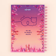 Mirada Whimsical Kitty Plush Notebook