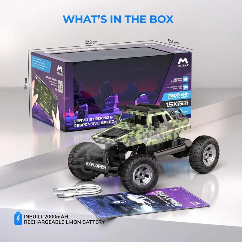 Mirana 4WD Explorer Remote Control Car - Green Camo