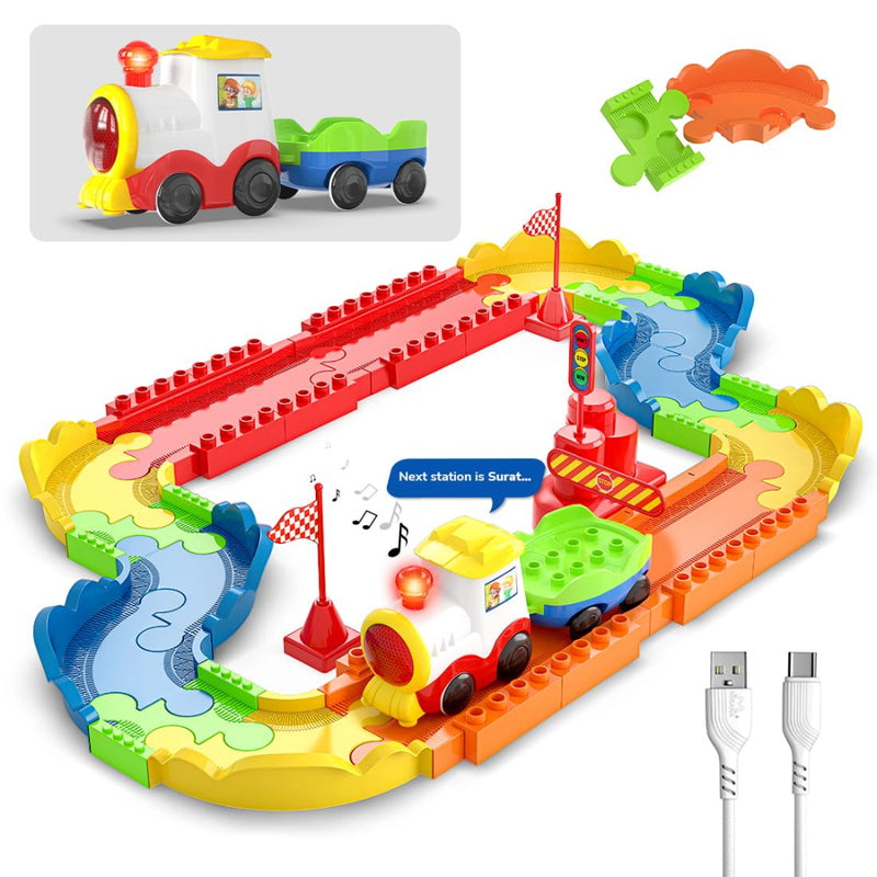 Mirana Block Rider Train Set Toy