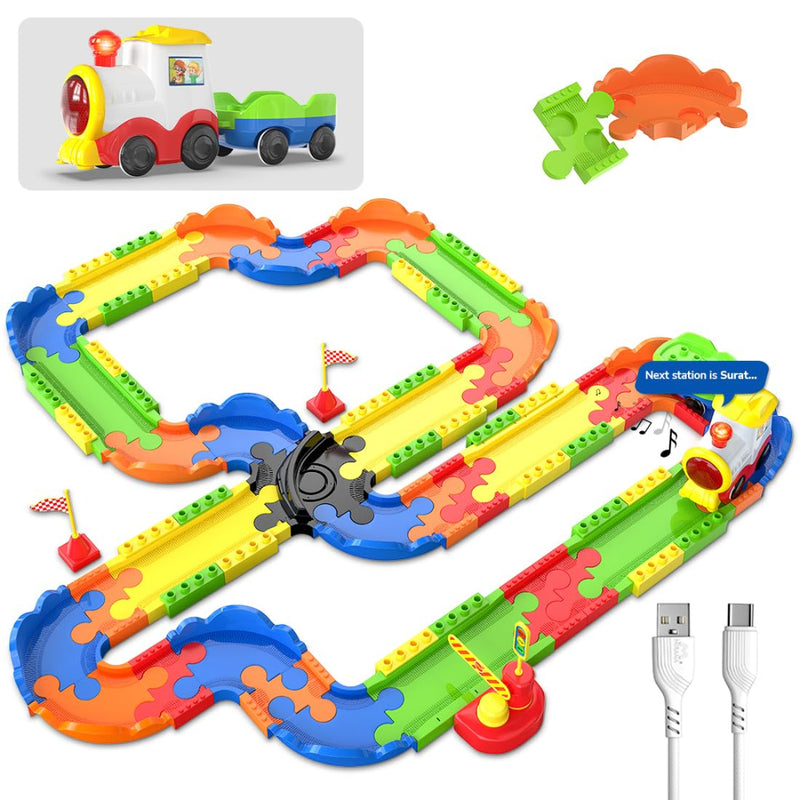 Mirana Block Rider Train Set Toy