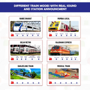 Mirana Block Rider Train Set Toy