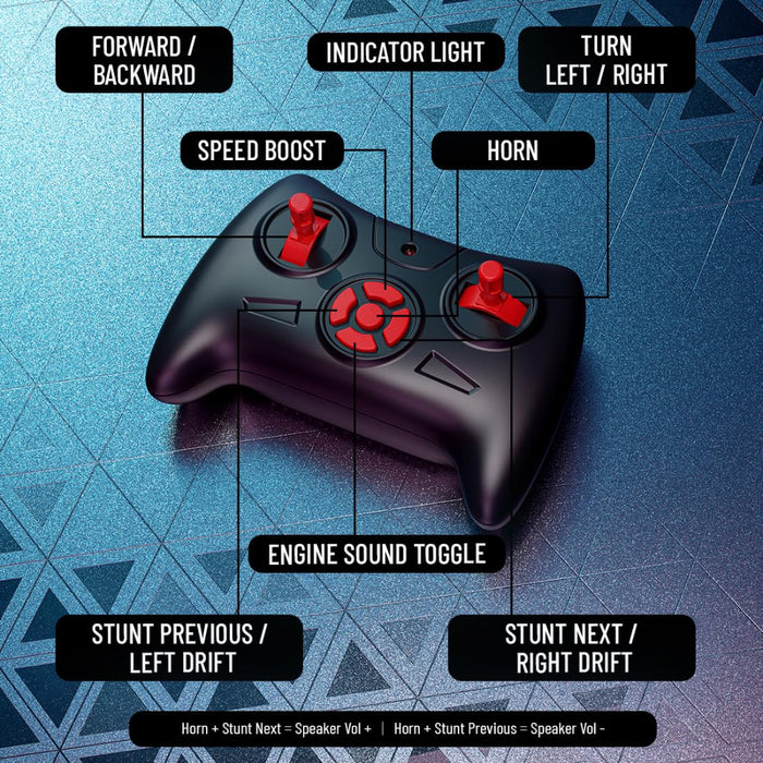 Mirana Doppler Musical Toy Car Red-RC Toys-Mirana-Toycra