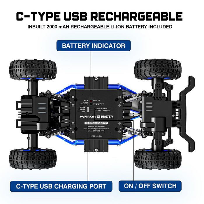 Mirana Duster 4WD RC Car Toy for Kids-RC Toys-Mirana-Toycra