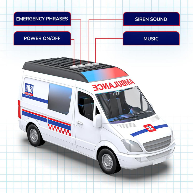 Mirana India Ambulance Toy Van for Kids