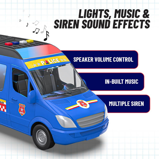 Mirana India Police Toy Van for Kids-Vehicles-Mirana-Toycra