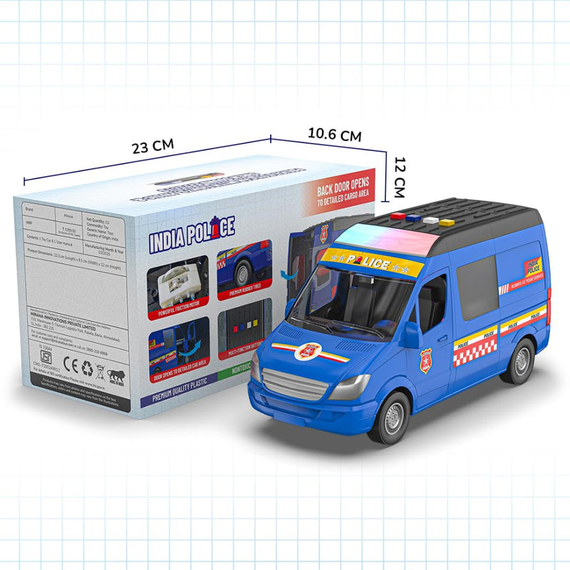 Mirana India Police Toy Van for Kids