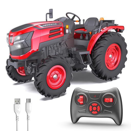 Mirana Mahindra OJA RC Tractor Toy for Kids | Remote Controlled ATV Truck | Type-C USB Rechargeable | in-Built Bluetooth Speakers-RC Toys-Mirana-Toycra