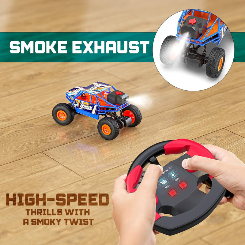 Mirana Smoke Duster 2WD Round Remote Orange Blue
