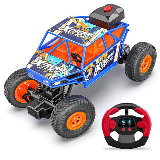 Mirana Smoke Duster 2WD Round Remote Orange Blue-RC Toys-Mirana-Toycra