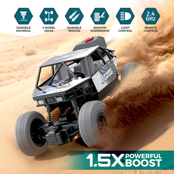 Mirana Smoke Duster 2WD Round Remote Silver-RC Toys-Mirana-Toycra