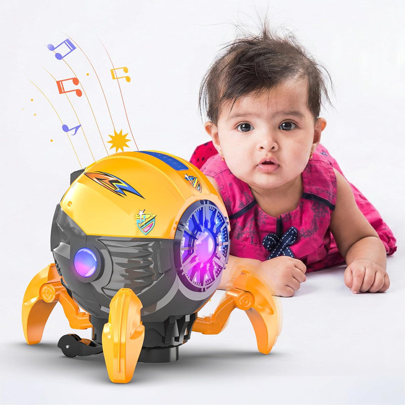Mirana Space Octopus Bump & Go Musical Toy for Kids