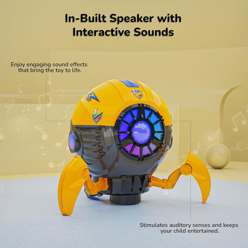 Mirana Space Octopus Bump & Go Musical Toy for Kids