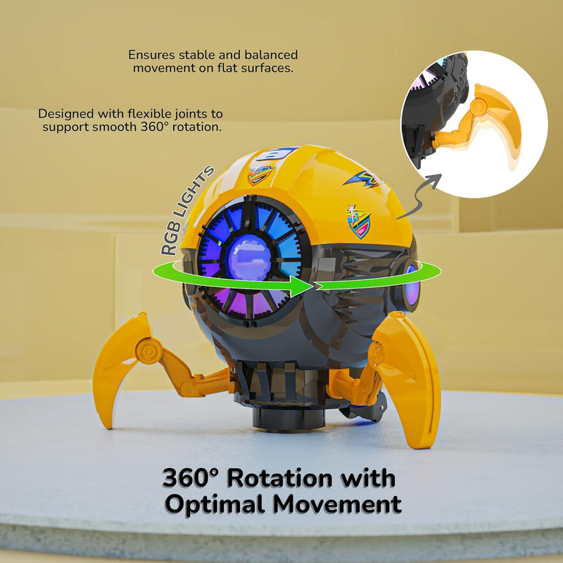 Mirana Space Octopus Bump & Go Musical Toy for Kids