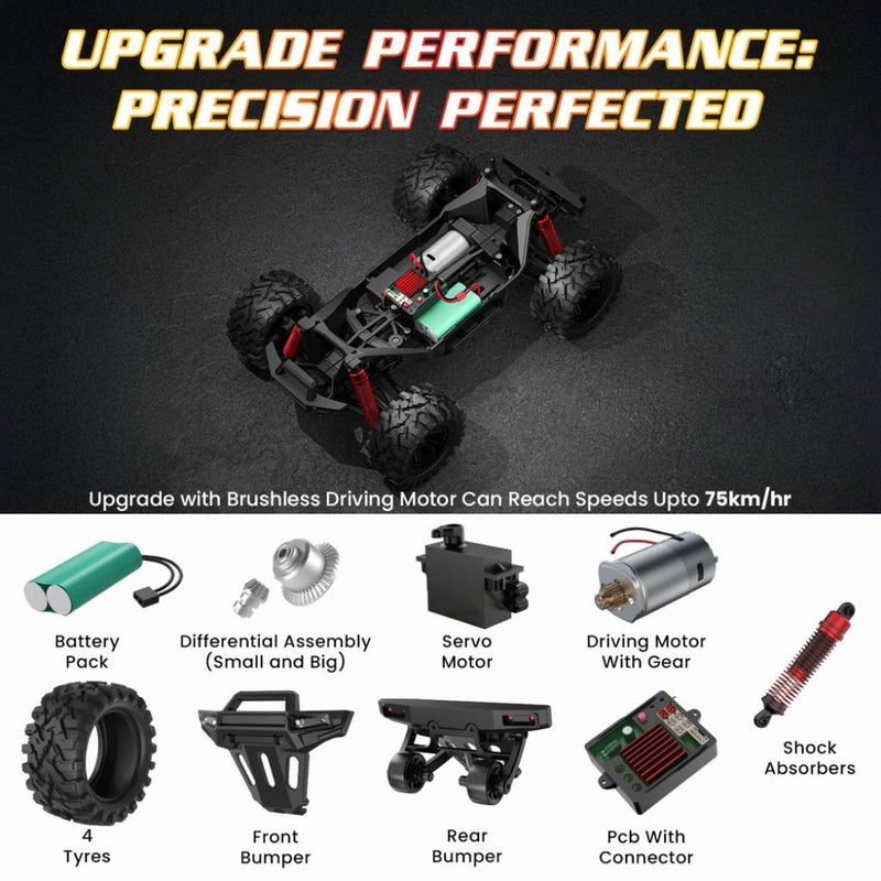 Mirana Spectre 4x4 Differential Drive Hobby Grade High Speed Adventure Truck-RC Toys-Mirana-Toycra