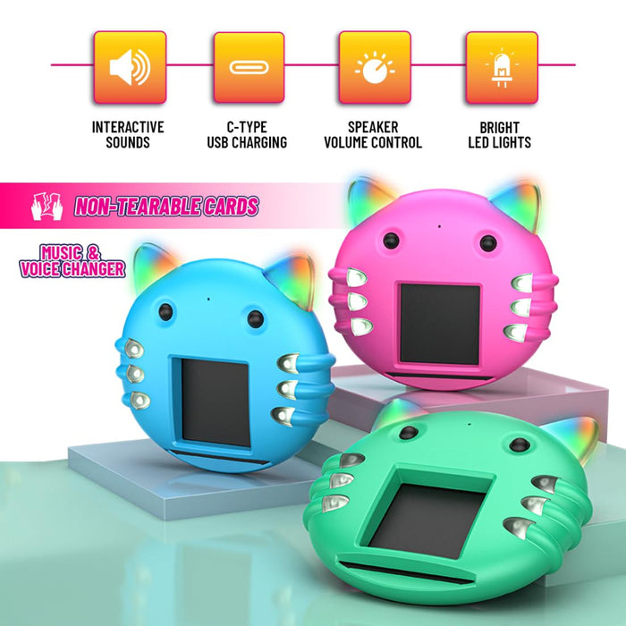 Mirana Talking Kitty Flash Card Reader Pink-RC Toys-Mirana-Toycra