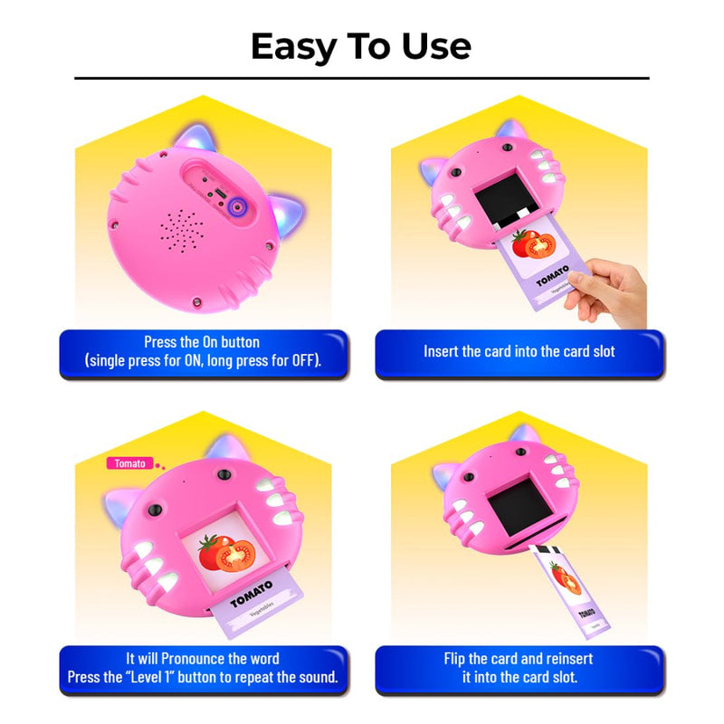 Mirana Talking Kitty Flash Card Reader